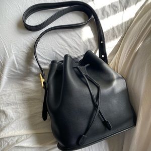 Vintage coach leather bucket bag